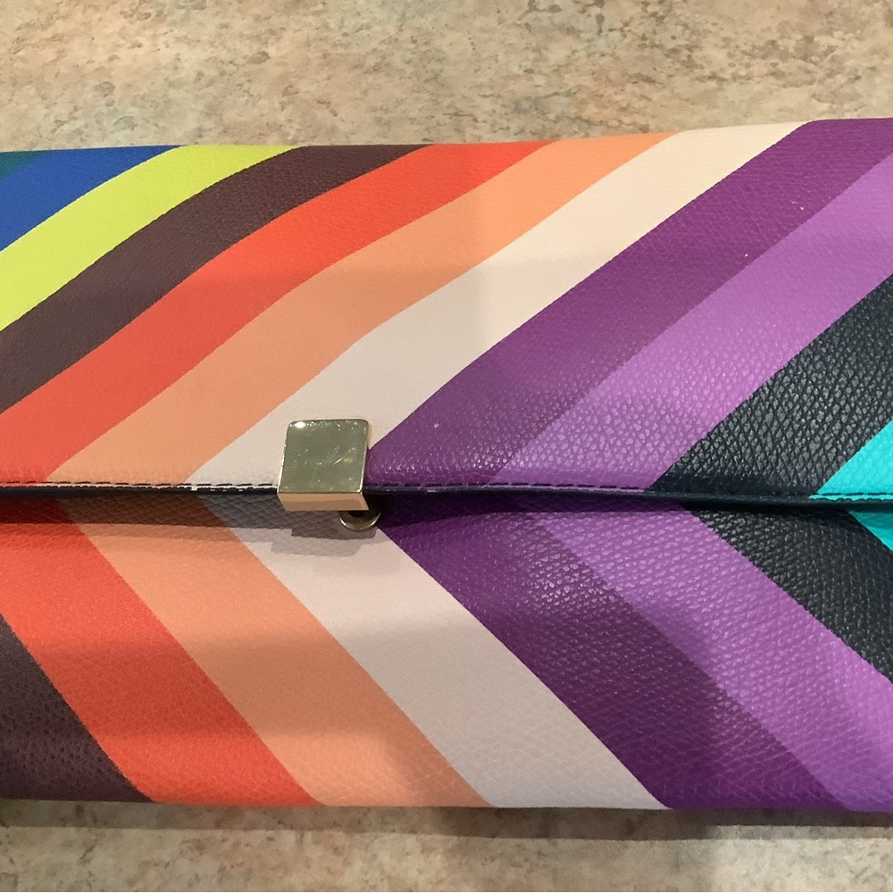 Colorful Striped Clutch - Picture 5 of 5